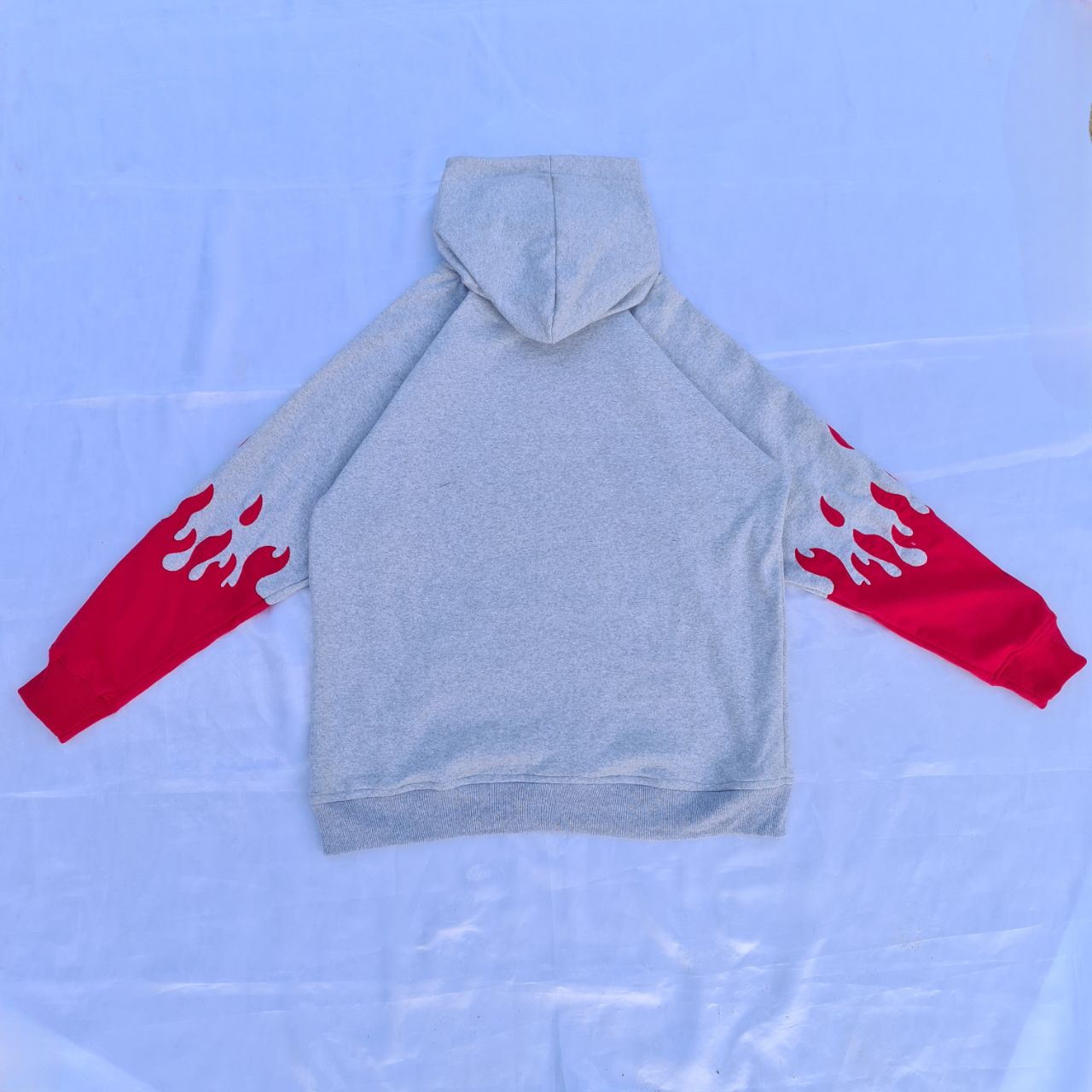 Hoodie oversized drippy Grey/red 🔥 - Image 1